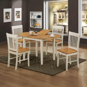 Stacey Dining Chairs Natural&White (Packed in 2s)