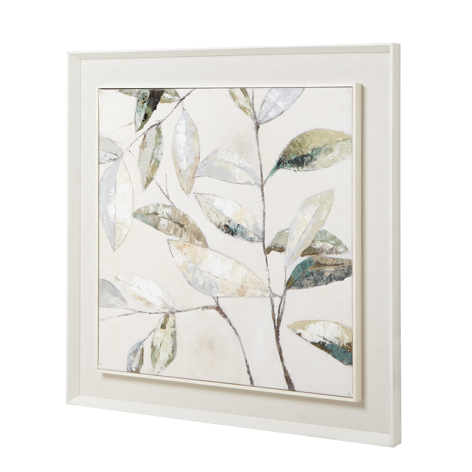 Dolce Dapple Leaf Framed Painting On Canvas - Image 2