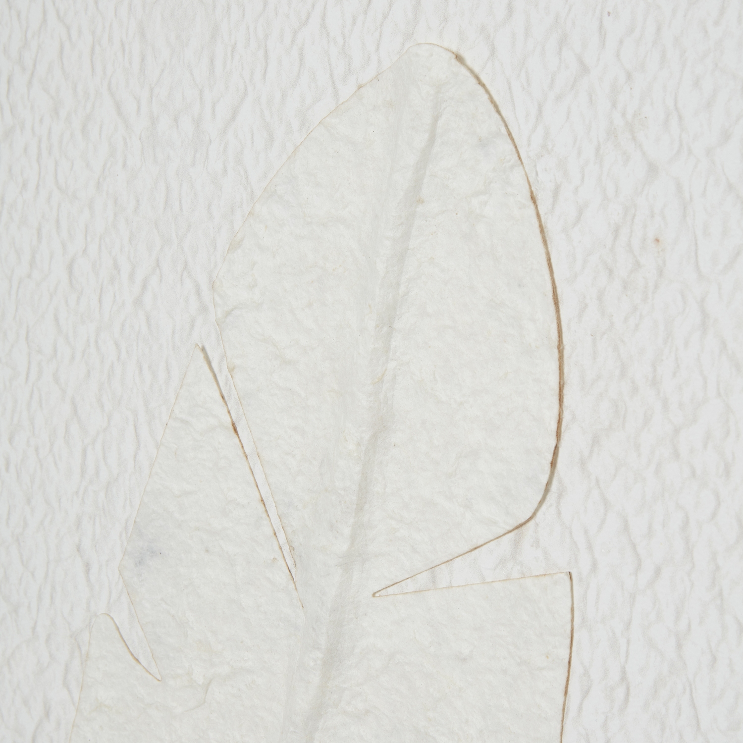 Large Quill White Feather Art Mounted In Beaded Frame - Image 3