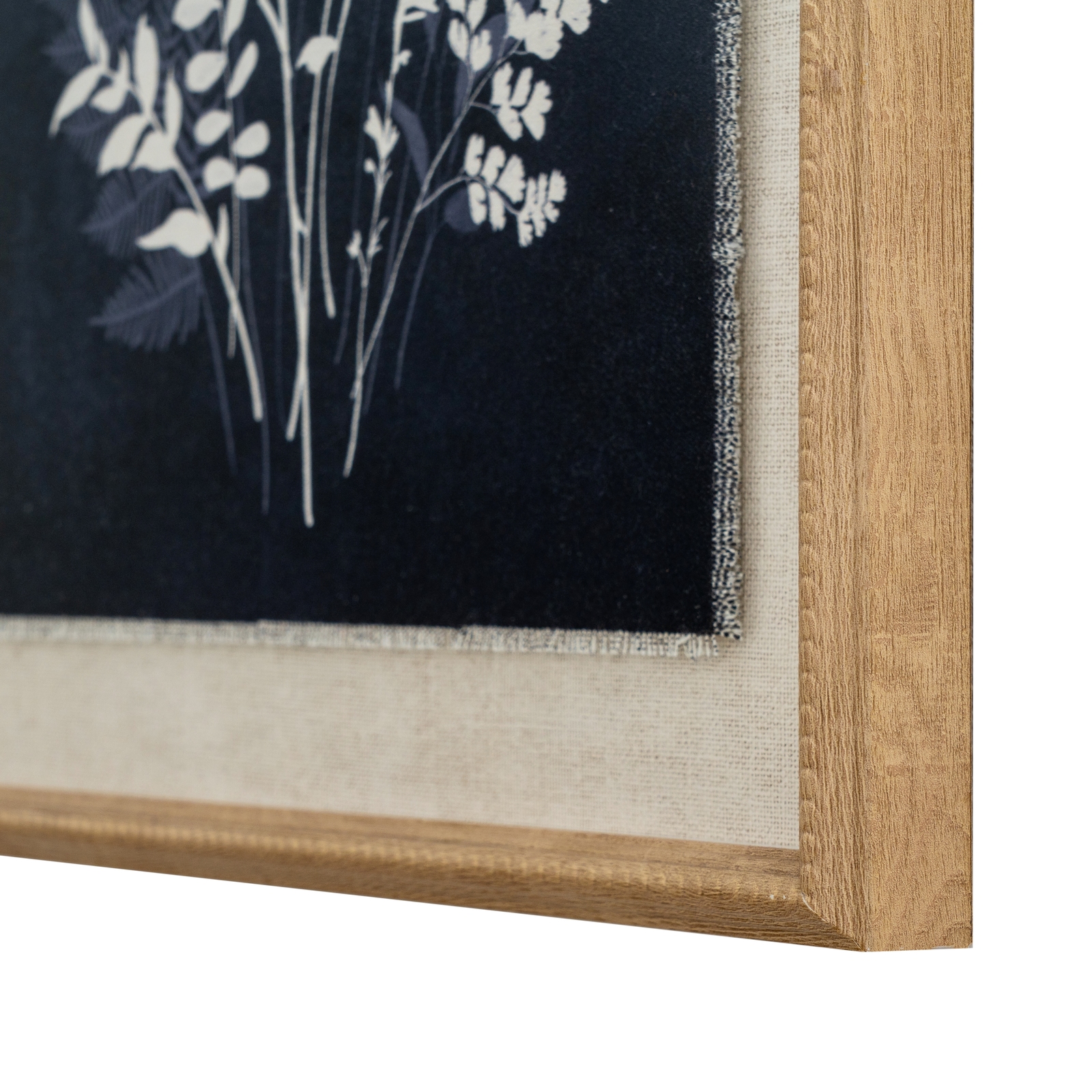 Flora & Fauna Collection Grove On Linen In Beaded Frame - Image 2