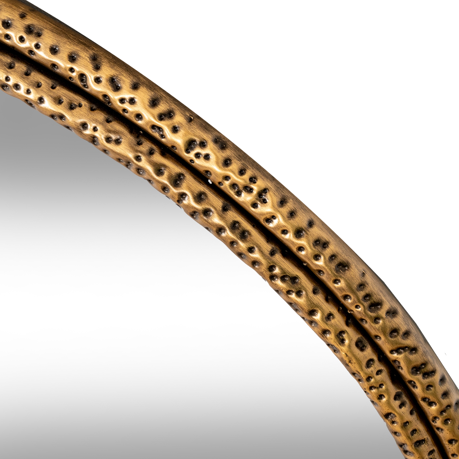 Nahla Medium Mirror With Dimpled Frame - Image 3