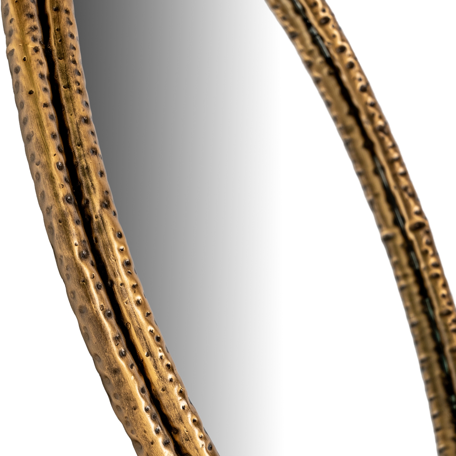 Nahla Large Mirror With Dimpled Frame - Image 2