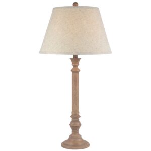 Solenne Table Lamp With Edged Linen Shade