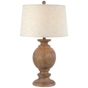 Clarion Table Lamp With Edged Linen Shade