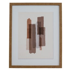 Tydis Art Mounted In Wooden Frame