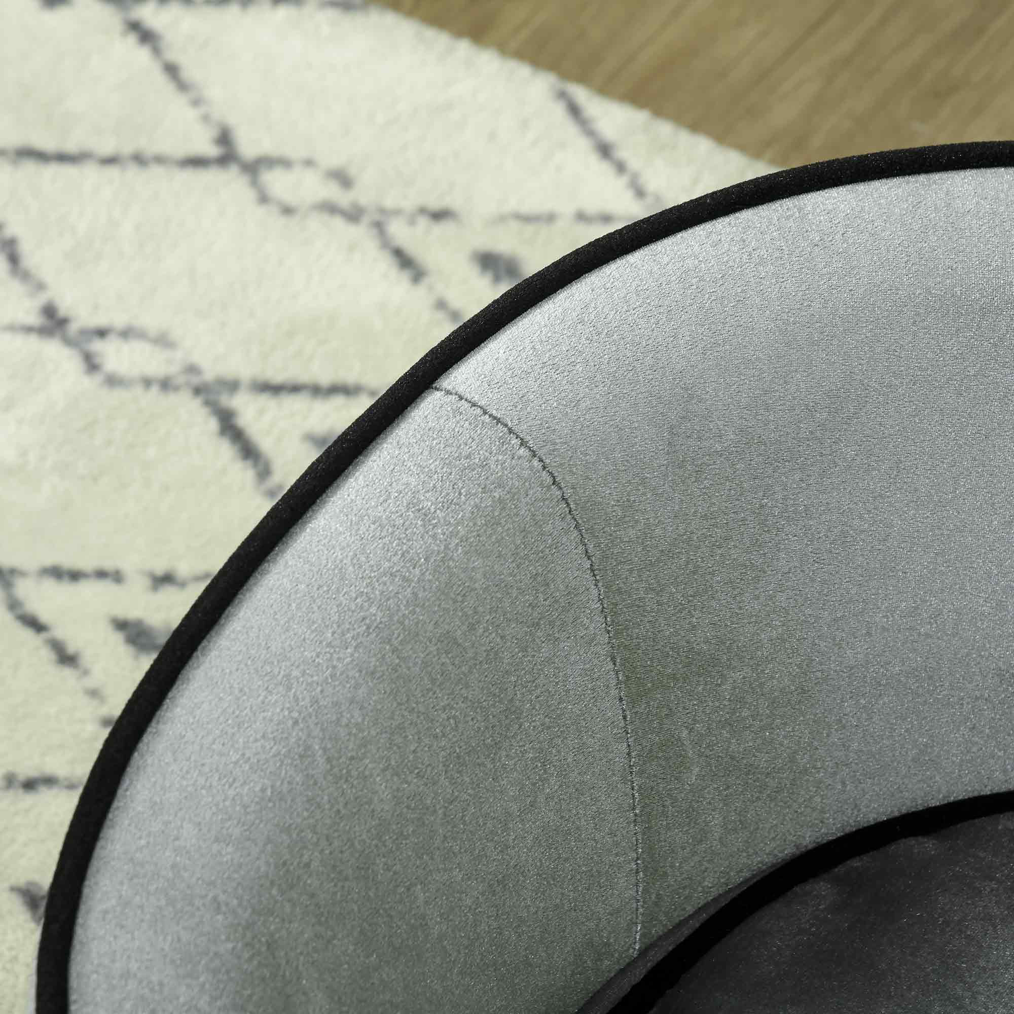 PawHut Dog Sofa Pet Chair, Kitten Bed Couch w/ Wooden Frame, Removable Cushion - Silver-Tone and Grey - Image 8