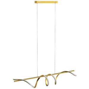 HOMCOM Pendant Light with 3 Colour Temperatures - Gold Tone